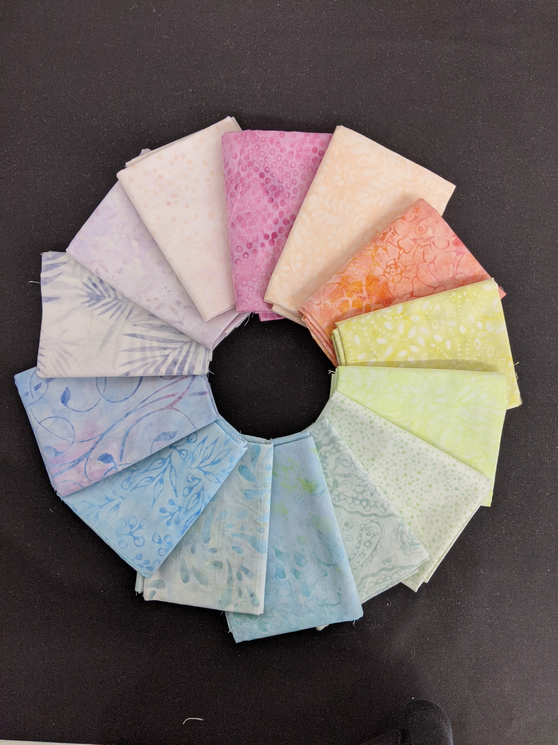 Common Colors - Batik Pastels fat quarter pack